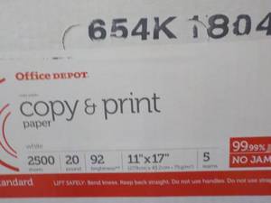 lot 85 image: 2500 Sheets White Office Dept Copy ...