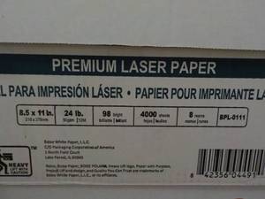 lot 87 image: 4000 Sheets White Boise Paper 8.5 x...