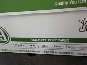 lot 91 image: 2500 Sheets Boise White Copy Paper ...