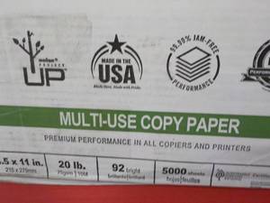 lot 97 image: 5000 Sheets 8.5 x 11 White Boise Co...