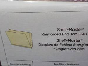 lot 127 image: 300 Smead Tab Folders Manila...