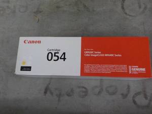 lot 135 image: Canon 054 Yellow Ink Cartridge...