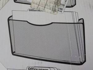 lot 144 image: Office Depot 3 pk Black Wall Files...