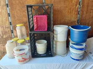 lot 116 image: Plastic Crates and Buckets