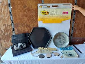 lot 118 image: Presto Eversharp Electric Knife Sharpener, Magnavox DVD Recorder, and Assorted Items