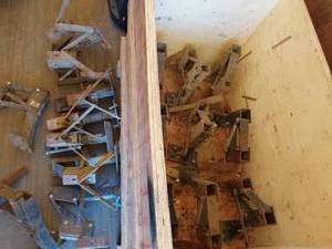 lot 171 image: Steel Adjustable Cultivator  Disk Brackets and Supports