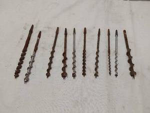 lot 187 image: Auger Drill Bits in Various Sizes