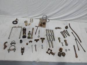 lot 206 image: Lot of Various Mechanical Hardware and Fittings such as bolts, nuts, washers, U-bolts, and fittings