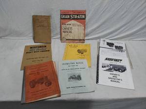lot 212 image: Vintage Equipment Manuals - 1943 War Department Technical Manual on welding, WD45 Tractor, Shaw-Dual Riding Mowers, 171 Stir-Ator and More