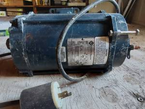lot 307 image: Franklin Electric 12 HP Motor Model 1102505401 with Electrical Box - Unable to test