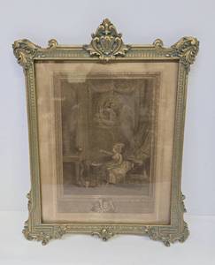 lot 212 image: Beautifully Framed Antique Victorian Print