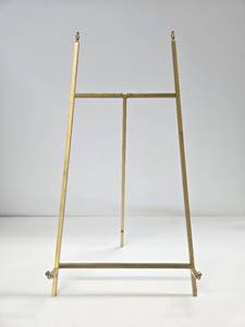 lot 22 image: Excellent Vintage Brass Artist Easel - 24 tall
