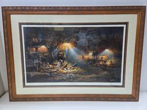 lot 26 image: Framed Signed Numbered TERRY REDLIN Print - Our Friends