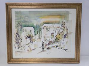 lot 31 image: Vintage Framed Signed Alfred Birdsey Arwork
