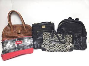 lot 41 image: Nice lot of Assorted Leather etc HandbagsPurses