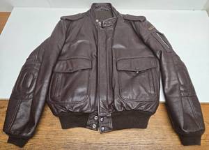lot 43 image: Nice Condition HEIN GERICKE Brown Leather Jacket - Size 42