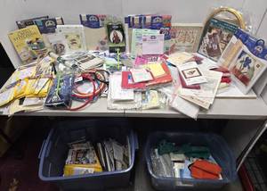lot 97 image: MASSIVE Cross Stitching  Stamping  Craft Supplies Collection - Brand New 