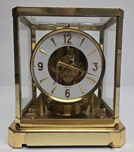 lot 6 image: Running Vintage Brass Jaeger LeCoultre Atmos Clock