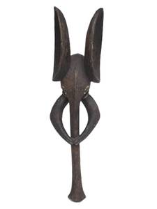 lot 112 image: Impressive Vintage African Carved Babanki Mask