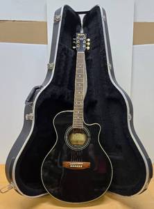 lot 120 image: Very Nice SIGMA by Martin Acousticelectric Guitar wHard Case