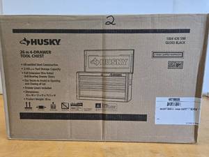 lot 235 image: Brand New in Box HUSKY 4-Drawer Tool Chest - Black #2