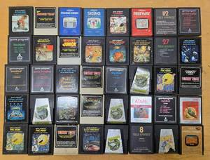 lot 247 image: Estate Lot of Vintage ATARI 2600 Video Games