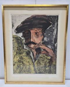 lot 270 image: Excellent Mid Century 1964 Framed Signed Lithograph by Minnesota Artist Karl Bethke