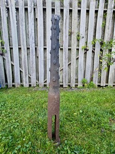 lot 1 image: Awesome Original Antique Early 1900s Cast Iron Hitching Post
