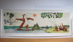 lot 159 image: LARGE Original Vintage 1977 HAMMS Bear Poster by Cleo Hovel #1