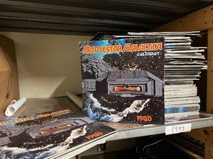 lot 372 image: HUGE Lot of Original NOS Unused Vintage 1980 BATTLESTAR GALACTICA Calendars