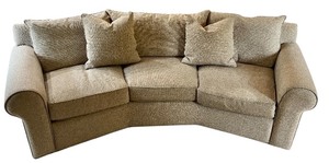 lot 4 image: Custom-Designed Neutral Three Seat Sofa