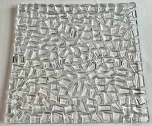 lot 12 image: Tiffany & Co. Sierra Crystal Square Ice Pattern Tray