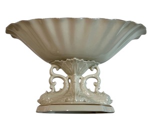 lot 61 image: Lenox Porcelain Footed Centerpiece Bowl with 24K Gold Trim