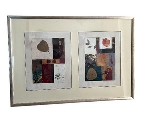 lot 69 image: Framed Abstract Double Print by Art Holdings