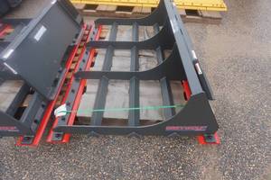 lot 24 image: Grey Wolf Brand Universal Mount Bobcat Skid Loader Skid Steer 72 Landscape Planer Attachment