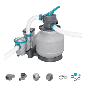 lot 52 image: Bestway 2200-Gallon Sand Filter Pump for Above-Ground Pools