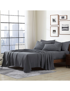 lot 57 image: Swift Home Ultra-Soft Wrinkle & Shrink Resistant Easy-Fit 6-Pc. Sheet Set - King