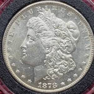 lot 18 image: 1878-S Morgan Silver Dollar, Higher Grade in Airtite