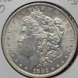 lot 23 image: 1882-O Morgan Silver Dollar, Higher Grade