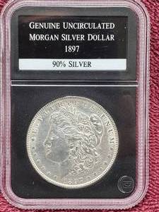 lot 38 image: 1897 Morgan Silver Dollar, Higher Grade
