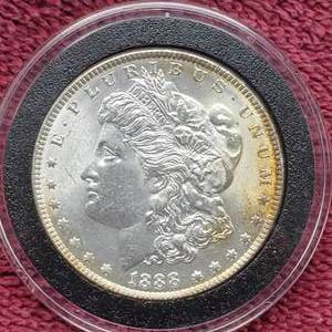 lot 40 image: 1888 Morgan Silver Dollar in Airtite, Higher Grade