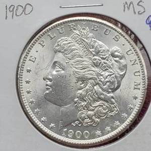 lot 48 image: 1900 Morgan Silver Dollar, Higher Grade