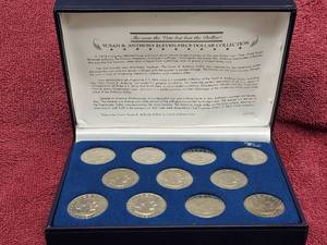 lot 96 image: Susan B. Anthony 11-Piece Dollar Collection in Case--See Photos