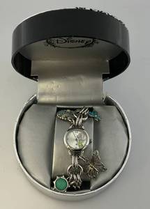 lot 77 image: Vintage Disney Brand Tinkerball Charm Bracelet Watch (NIB) Need Battery