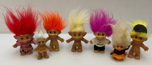 lot 83 image: Vintage Collectible Trolls Including RUSS & More