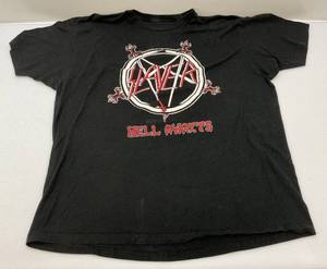 lot 89 image: Vintage 1985 SLAYER Tour Shgirt Size XL-XXL 
