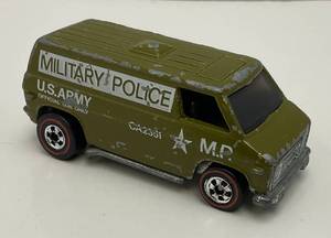 lot 103 image: 1974 Red Line Hot Wheel Khaki Kooler Military Police Van