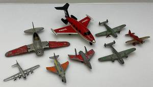 lot 106 image: Misc. Miniature Steel, Die Cast Airplanes Including Tonka, Hubley & More (Some Missing Parts)