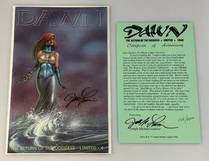 lot 113 image: Dawn Return Of The Goddess Limited Edition Print 11553500 With COA (Bagged And Carded)