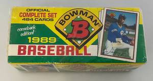lot 198 image: 1989 Bowmen Official Complete Set (Factory Sealed)